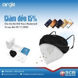 Airgle giảm đến 15% cho chủ thẻ SCB